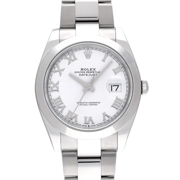 ロレックス デイトジャスト 41 126300 ホワイト メンズ 時計 【中古】【wristwatch】