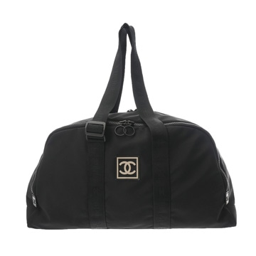 シャネル スポーツ ボストンバッグ ブラック ナイロン レディース バッグ 【中古】【bag】