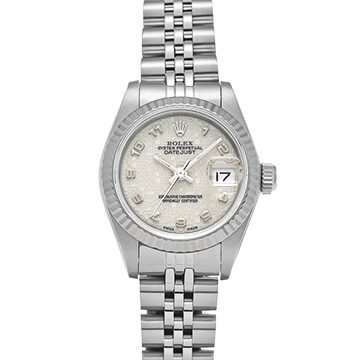 ロレックス デイトジャスト 69174 アイボリーコンピュータ レディース 時計 【中古】【wristwatch】