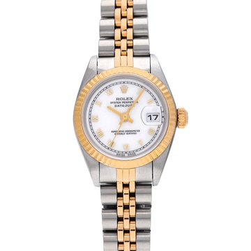 ロレックス デイトジャスト 69173 ホワイト レディース 時計 【中古】【wristwatch】