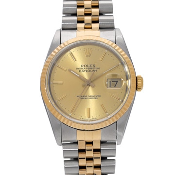 ロレックス デイトジャスト 16233 シャンパン メンズ 時計 【中古】【wristwatch】