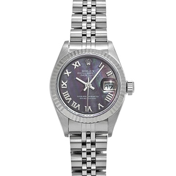 ロレックス デイトジャスト 79174NR ブラックシェル レディース 時計 【中古】【wristwatch】