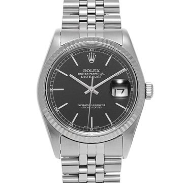 ロレックス デイトジャスト 16234 ブラック メンズ 時計 【中古】【wristwatch】