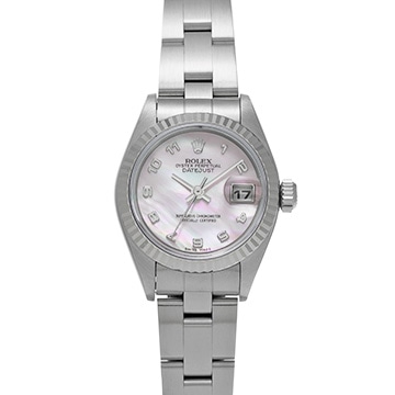 ロレックス デイトジャスト 79174NA ピンクシェル レディース 時計 【中古】【wristwatch】