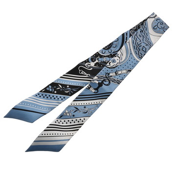 エルメス ツイリー FESTIVAL DES AMAZONES ブルー系/マルチカラー シルク100％ レディース 【新品】【other】