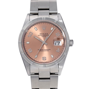ロレックス オイスターパーペチュアル デイト 15210 ピンク メンズ 時計 【中古】【wristwatch】