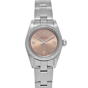 ロレックス オイスターパーペチュアル 76030 ピンク レディース 時計 【中古】【wristwatch】