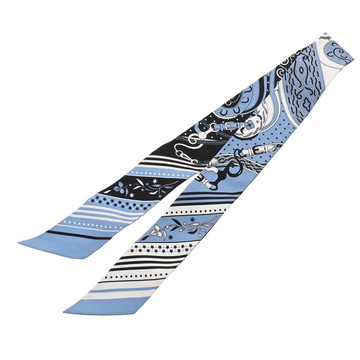 エルメス ツイリー FESTIVAL DES AMAZONES ブルー系/マルチカラー シルク100％ レディース 【新品】【other】