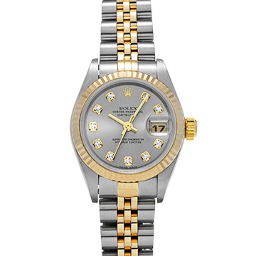 ロレックス デイトジャスト 79173G グレー/ダイヤモンド レディース 時計 【中古】【wristwatch】