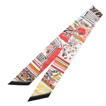 エルメス ツイリー RAYURES D ETE マルチカラー シルク100％ レディース 【新品】【other】