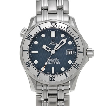 オメガ シーマスター 300 ミッドサイズ 2562.80 ブルー ユニセックス 時計 【中古】【wristwatch】