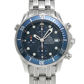 オメガ シーマスター プロフェッショナル 300 クロノグラフ 2599.80 ブルー メンズ 時計 【中古】【wristwatch】