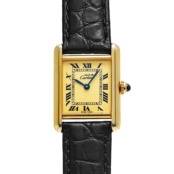 カルティエ マストタンク SM W1003153 アイボリー レディース 時計 【中古】【wristwatch】