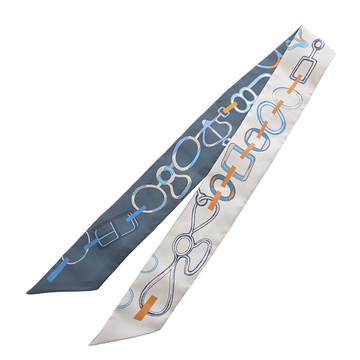 エルメス ツイリー DO RE BOUCLES グレー系/マルチカラー シルク100％ レディース 【新品】【other】