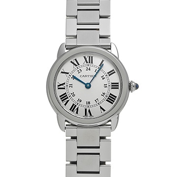 カルティエ ロンドソロ ドゥ カルティエ SM W6701004 シルバー レディース 時計 【中古】【wristwatch】