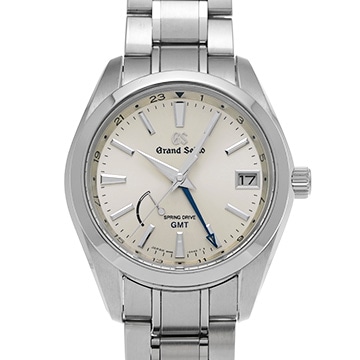 グランドセイコー ヘリテージコレクション スプリングドライブ GMT SBGE205 シルバー メンズ 時計 【中古】【wristwatch】