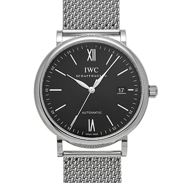 IWC ポートフィノ オートマティック IW356506 ブラック メンズ 時計 【中古】【wristwatch】
