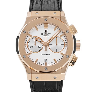 ウブロ クラシックフュージョン クロノグラフ キングゴールド オパリン 521.OX.2610.LR オパリン メンズ 時計 【中古】【wristwatch】