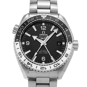 オメガ シーマスター プラネットオーシャン 600 コーアクシャル マスタークロノメーター GMT 215.30.44.22.01.001 ブラック メンズ 時計 【中古】【wristwatch】