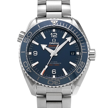オメガ シーマスター プラネットオーシャン 600 コーアクシャル マスタークロノメーター 215.30.44.21.03.001 ブルー メンズ 時計 【中古】【wristwatch】