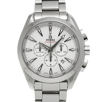 オメガ シーマスター アクアテラ コーアクシャル クロノグラフ 231.10.44.50.04.001 ホワイト メンズ 時計 【中古】【wristwatch】