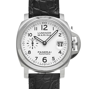 パネライ ルミノールマリーナ PAM00049 ホワイト メンズ 時計 【中古】【wristwatch】