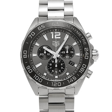 タグ ホイヤー フォーミュラ1 クォーツ クロノグラフ CAZ1011.BA0842 グレー/ブラック メンズ 時計 【中古】【wristwatch】