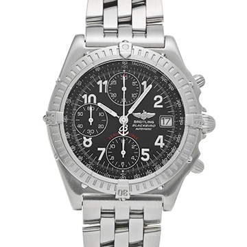 ブライトリング クロノマット ブラックバード A13350 ブラック メンズ 時計 【中古】【wristwatch】