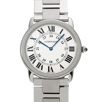 カルティエ ロンドソロ ドゥ カルティエ LM W6701005 シルバー メンズ 時計 【中古】【wristwatch】