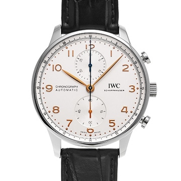 IWC ポルトギーゼ クロノグラフ IW371604 シルバー メンズ 時計 【中古】【wristwatch】