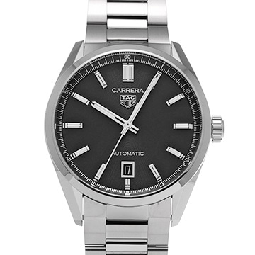 タグ ホイヤー カレラ キャリバー5 WBN2110.BA0639 ブラック メンズ 時計 【中古】【wristwatch】