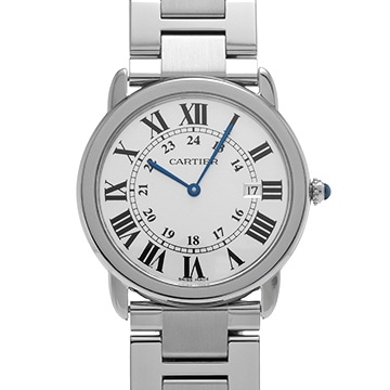 カルティエ ロンドソロ LM W6701005 シルバー メンズ 時計 【中古】【wristwatch】