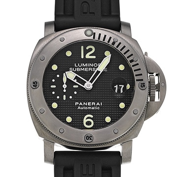 パネライ ルミノール サブマーシブル PAM00025 ブラック メンズ 時計 【中古】【wristwatch】