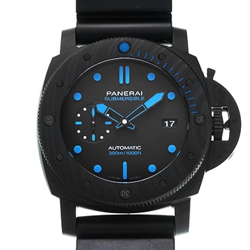 パネライ サブマーシブル カーボテック 47mm PAM01616 ブラック メンズ 時計 【中古】【wristwatch】