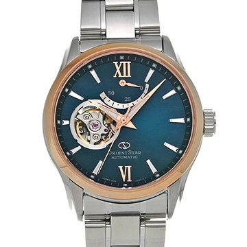 オリエントスター コテンポラリー ムービングブルー プレステージショップ限定200本 RK-AT0016L シルバー メンズ 時計 【中古】【wristwatch】