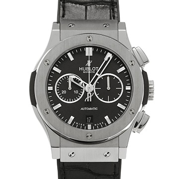 ウブロ クラシックフュージョン クロノグラフ チタニウム 541.NX.1171.RL マットブラック メンズ 時計 【中古】【wristwatch】