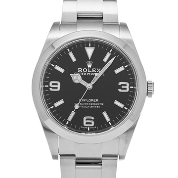 ロレックス エクスプローラー 214270 ブラック メンズ 時計 【中古】【wristwatch】