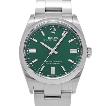 ロレックス オイスターパーペチュアル 36 126000 グリーン メンズ 時計 【中古】【wristwatch】