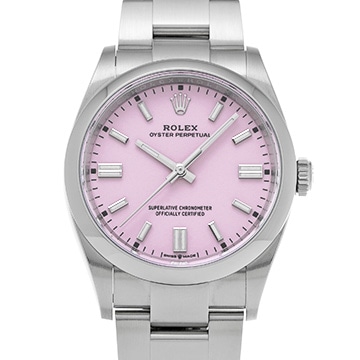 ロレックス オイスターパーペチュアル 36 126000 キャンディピンク メンズ 時計 【中古】【wristwatch】