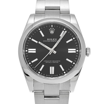 ロレックス オイスターパーペチュアル 41 124300 ブライトブラック メンズ 時計 【中古】【wristwatch】