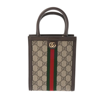 グッチ ショルダーバッグ ベージュ/エボニー/ブラウン 772317 525040 GGスプリームキャンバス/レザー ユニセックス バッグ 【未使用】【bag】