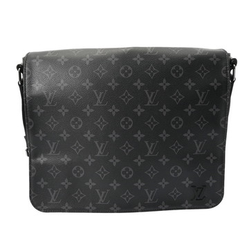 ルイ ヴィトン モノグラムエクリプス ディストリクトMM NM ブラック M44001 モノグラムエクリプスキャンバス メンズ バッグ 【中古】【bag】