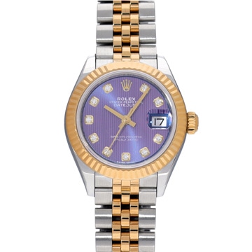 ロレックス レディ デイトジャスト 28 279173G ラベンダータペストリー/ダイヤモンド レディース 時計 【中古】【wristwatch】