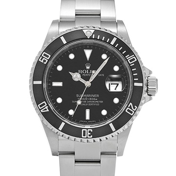 ロレックス サブマリーナ デイト 16610 ブラック メンズ 時計 【中古】【wristwatch】