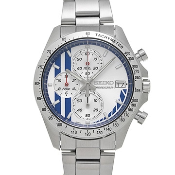 セイコー ワイルドスピード　ブライアンモデル 8T67-01D0 シルバー/ブルー メンズ 時計 【中古】【wristwatch】