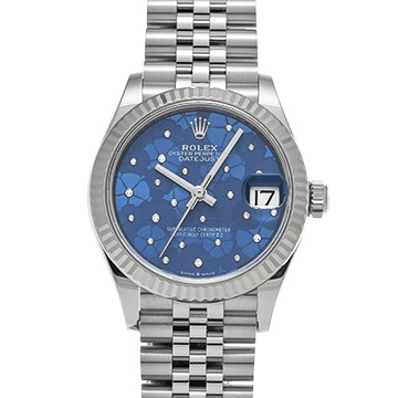 ロレックス デイトジャスト 31 278274 アズーロブルー フローラルモチーフ/ダイヤモンド ユニセックス 時計 【中古】【wristwatch】