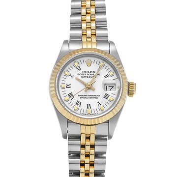 ロレックス デイトジャスト 69173 ホワイト レディース 時計 【中古】【wristwatch】