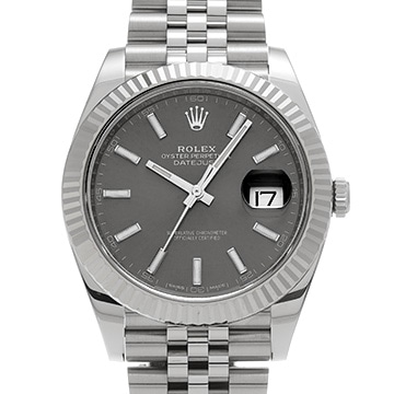 ロレックス デイトジャスト 41 126334 スレートグレー メンズ 時計 【中古】【wristwatch】