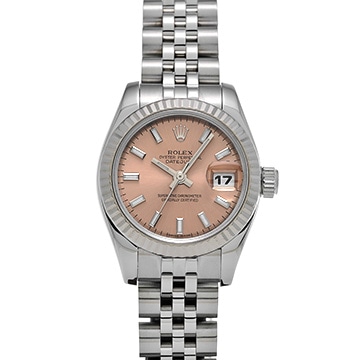 ロレックス デイトジャスト 179174G ピンク レディース 時計 【中古】【wristwatch】