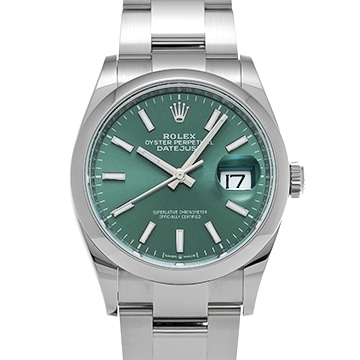 ロレックス デイトジャスト 36 126200 ミントグリーン メンズ 時計 【中古】【wristwatch】